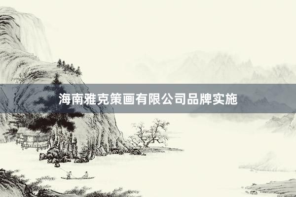 海南雅克策画有限公司品牌实施